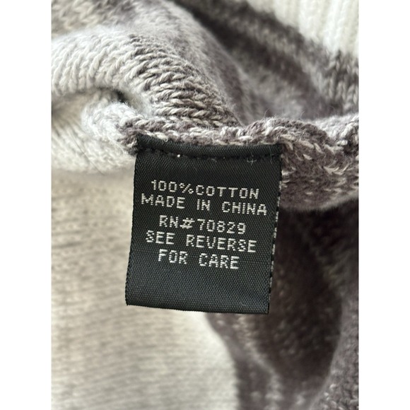 Carbon Men's Black White Gray Long Sleeve Sweater Pullover Size Large - Picture 6 of 8